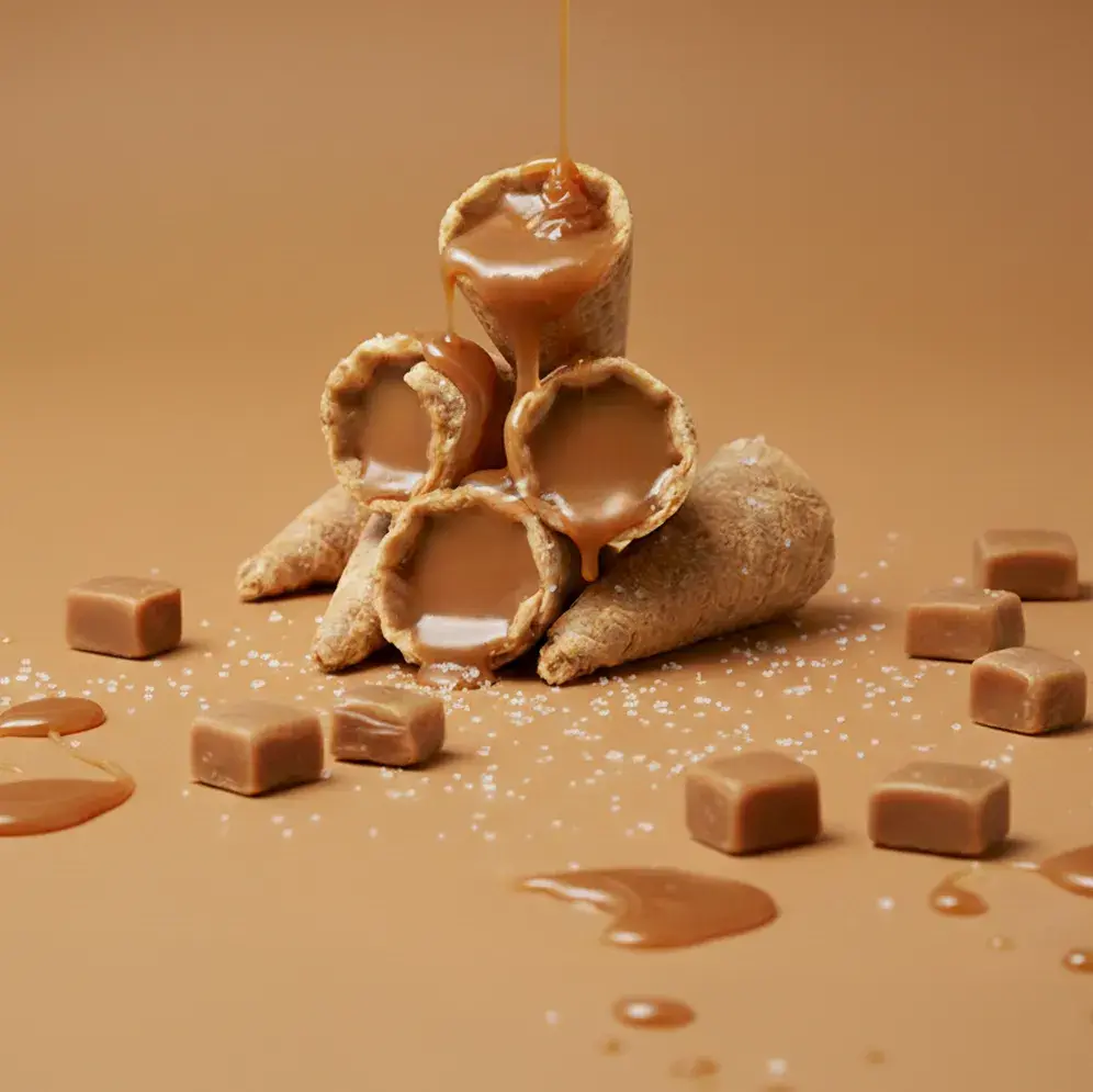 Mini tölcsérek sós karamell
