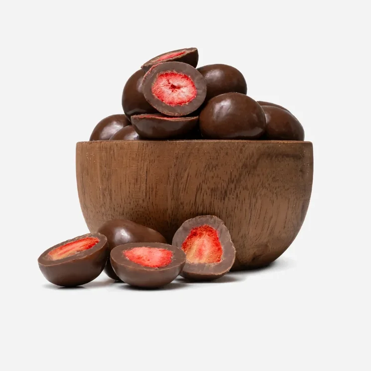 Fagyasztva szárított eper tejcsokoládéban 5 x 250 g