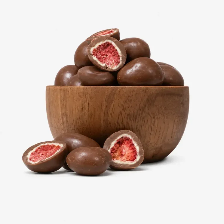 Liofilizált eper tej- és fehércsokoládéban 5 x 250 g