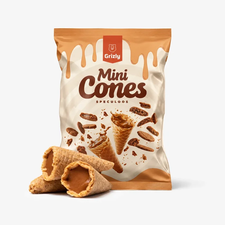 Mini speculoos tölcsérek