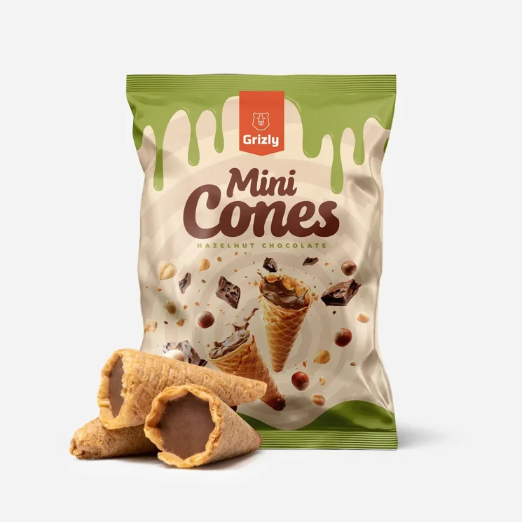 Mini tölcsérek mogyoróval
