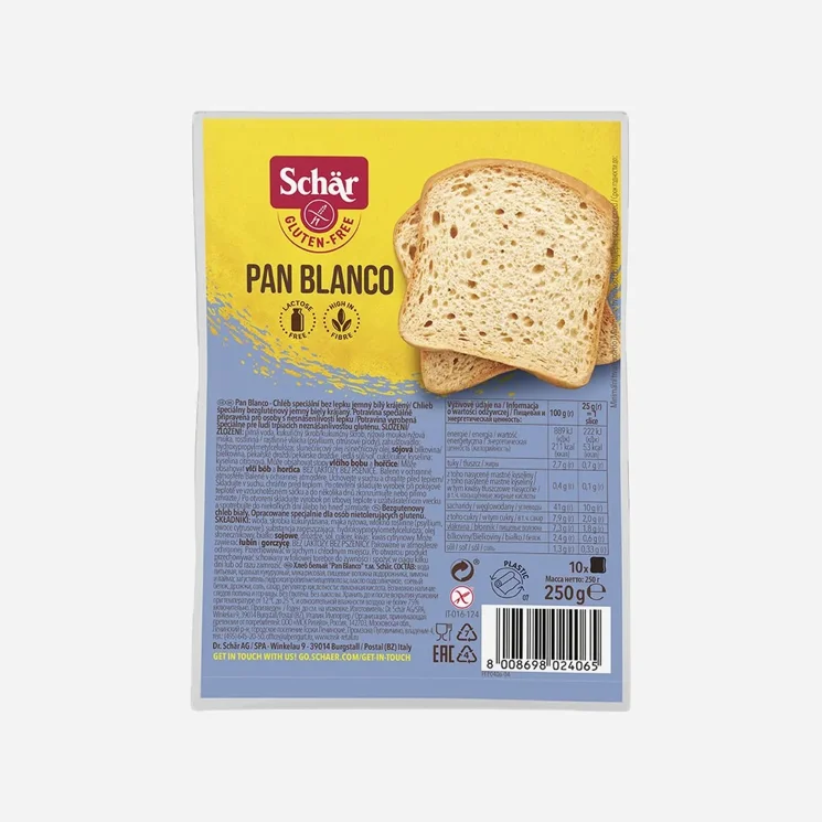 PAN BLANCO gluténmentes